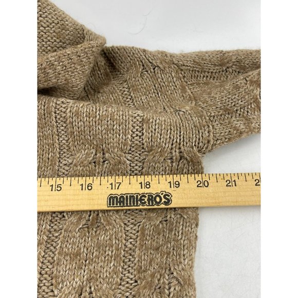 Mossimo Women's Brown Wool Blend Drape Front Open Cardigan Knit Sweater Size XS - Picture 8 of 10